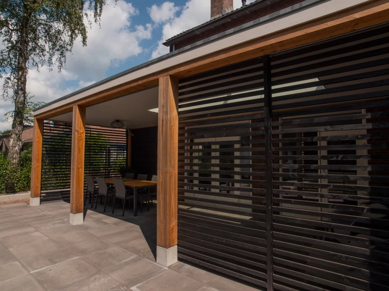 Veranda van hout in Doetinchem